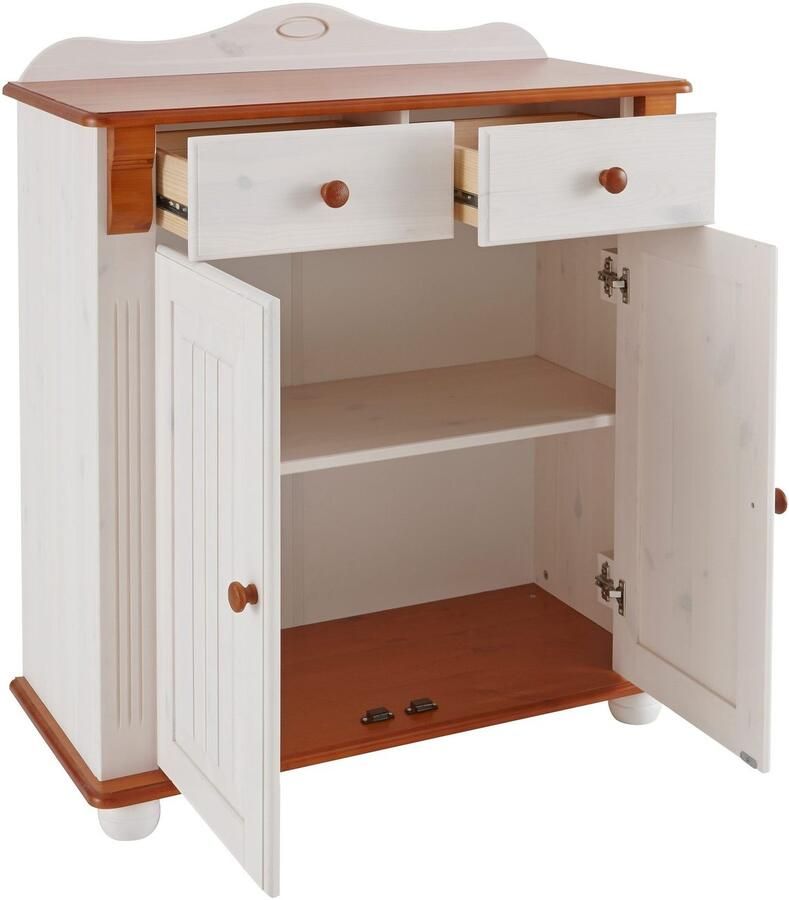 Home affaire Kast met laden en deuren ADELE gemaakt van massief grenen 92 cm breed - Foto 2