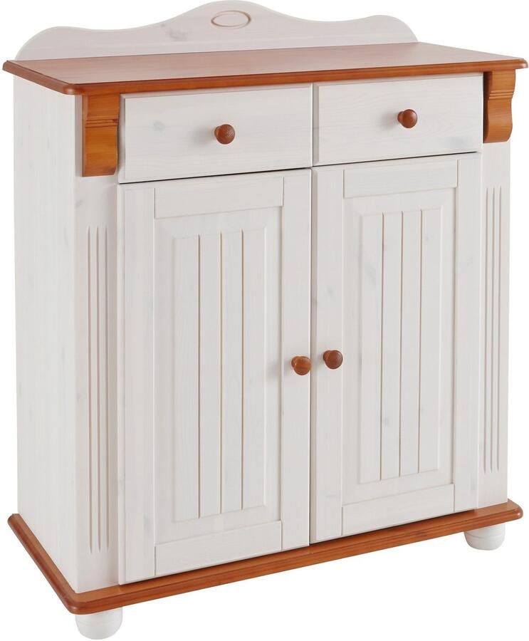 Home affaire Kast met laden en deuren ADELE gemaakt van massief grenen 92 cm breed - Foto 6