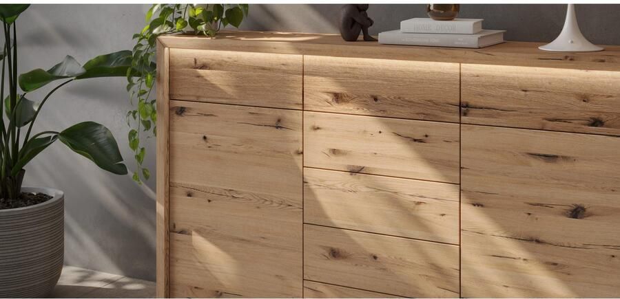 Home affaire Kast met laden en deuren Ambroise Breedte 188 cm incl. LED-verlichting - Foto 2