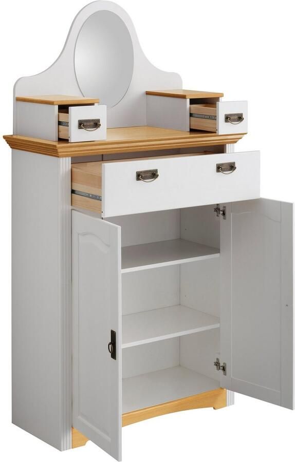 Home affaire Kast met laden en deuren Konrad Breedte 94 cm van massief FSC -gecertificeerd dennenhout - Foto 7