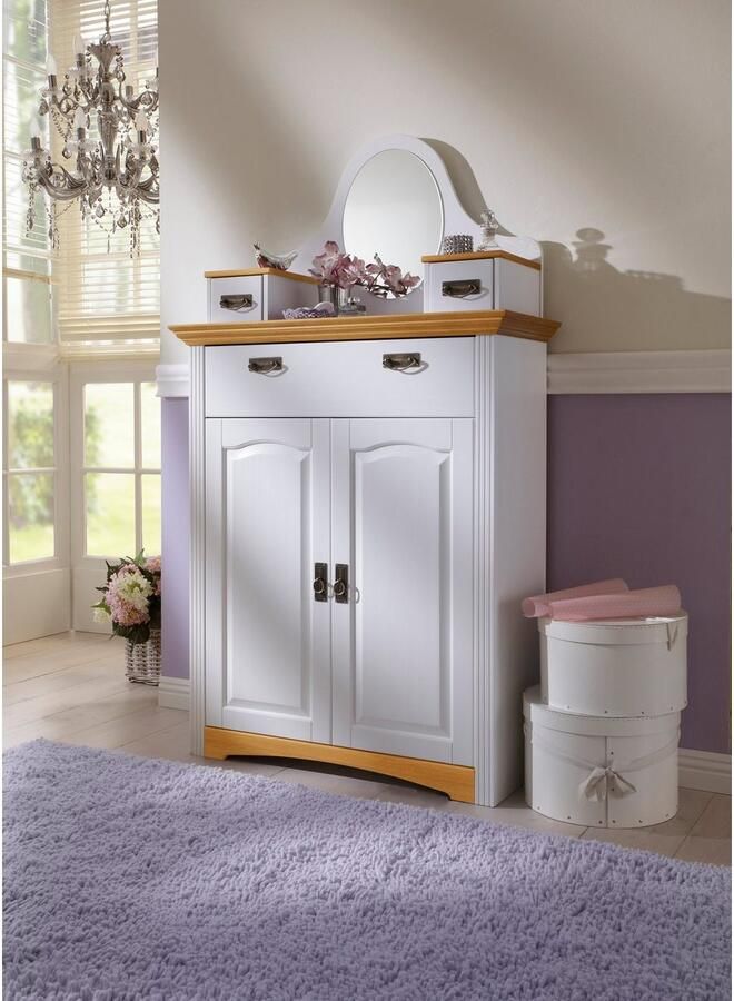 Home affaire Kast met laden en deuren Konrad Breedte 94 cm van massief FSC -gecertificeerd dennenhout - Foto 2