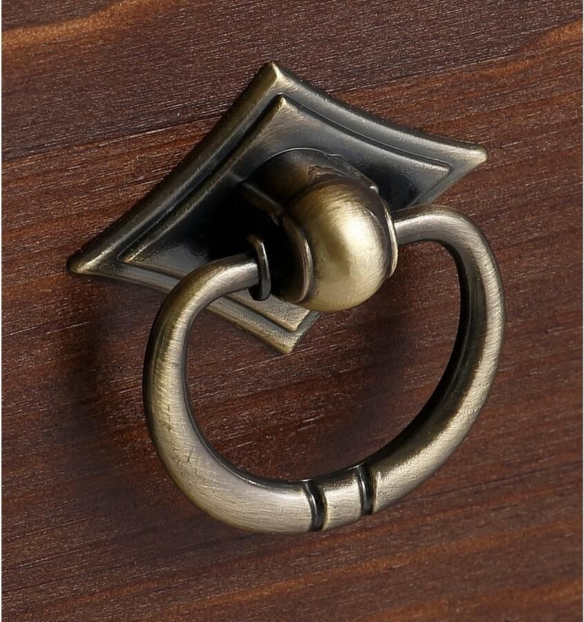 Home affaire Kast met laden en deuren Tessin buffetonderkast klassieke landelijke stijl van massief fsc -gecertificeerd dennenhout 128cm breed