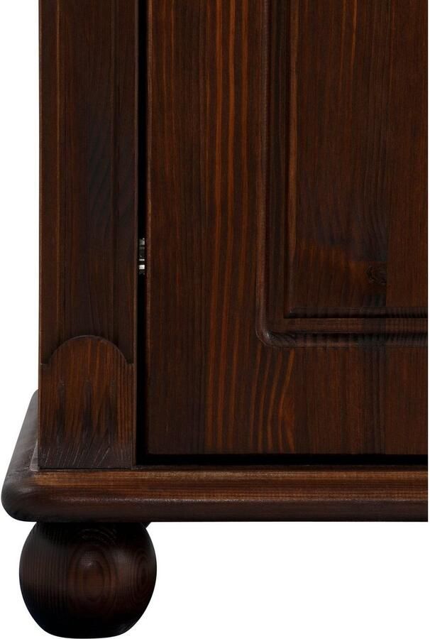 Home affaire Kast met laden en deuren Tessin buffetonderkast klassieke landelijke stijl van massief fsc -gecertificeerd dennenhout 128cm breed - Foto 5