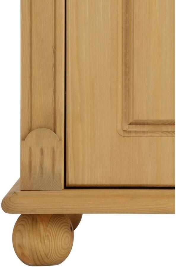 Home affaire Kast met laden en deuren Tessin buffetonderkast klassieke landelijke stijl van massief fsc -gecertificeerd dennenhout 128cm breed - Foto 10