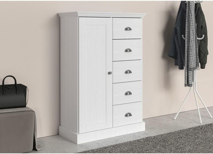 Home affaire Kast Motala 5 lades en 2 verstelbare planken breedte 75cm hoogte 110cm - Foto 3