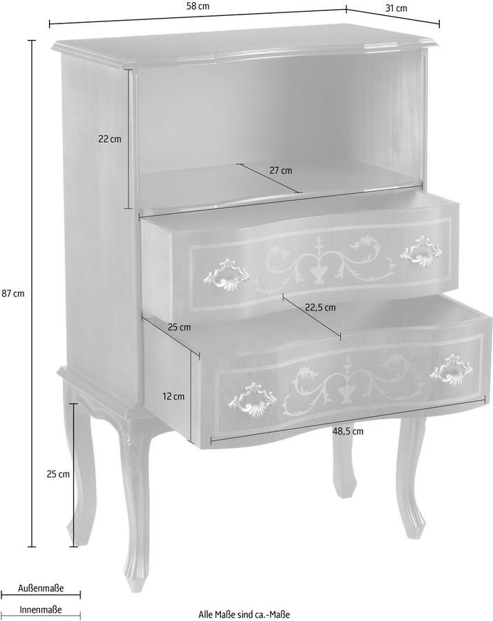 Home affaire Kast PALERMO Breedte 58 cm - Foto 3