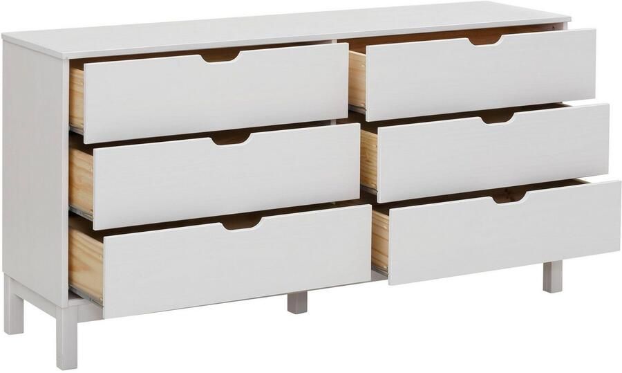 Home affaire Kast Post massief grenenhout met vele opbergmogelijkheden breedte 150 cm - Foto 5