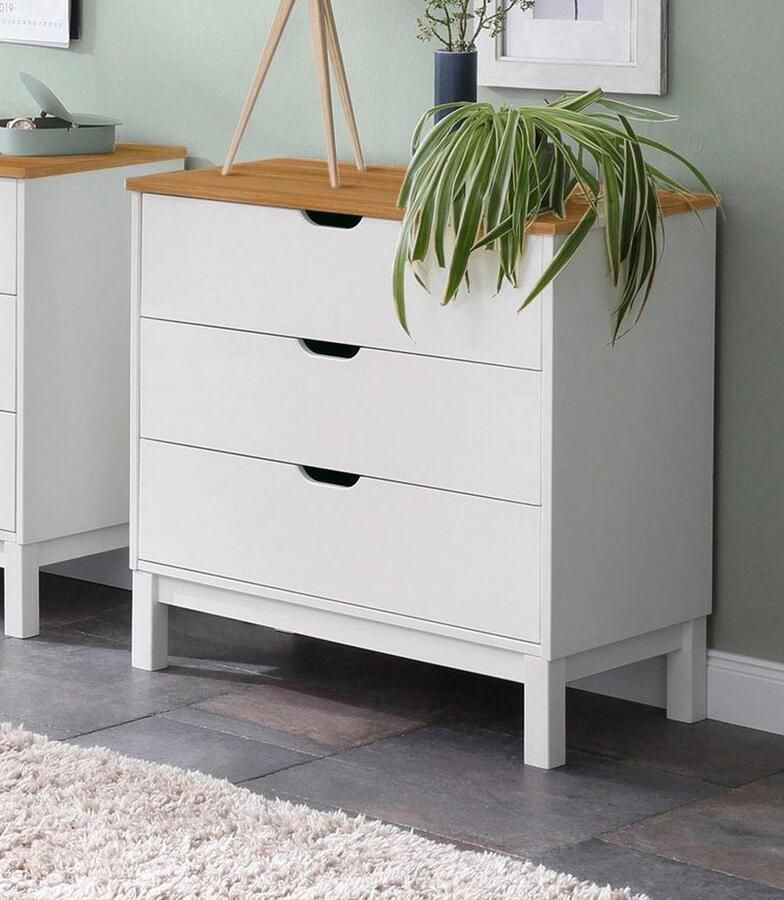 Home affaire Kast Post van massief grenenhout met opbergmogelijkheden breedte 76 cm - Foto 4