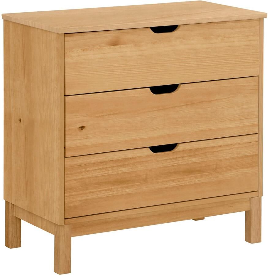 Home affaire Kast Post van massief grenenhout met opbergmogelijkheden breedte 76 cm