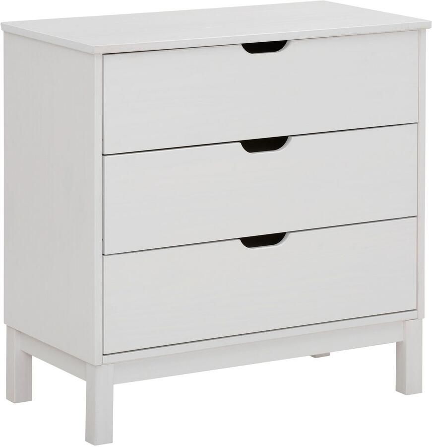 Home affaire Kast Post van massief grenenhout met opbergmogelijkheden breedte 76 cm