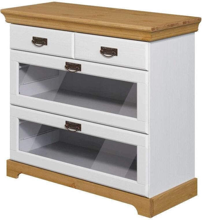 Home affaire Buffetkast Rügen gecertificeerd massief hout hoogte 168 cm in landhuisstijl - Foto 6