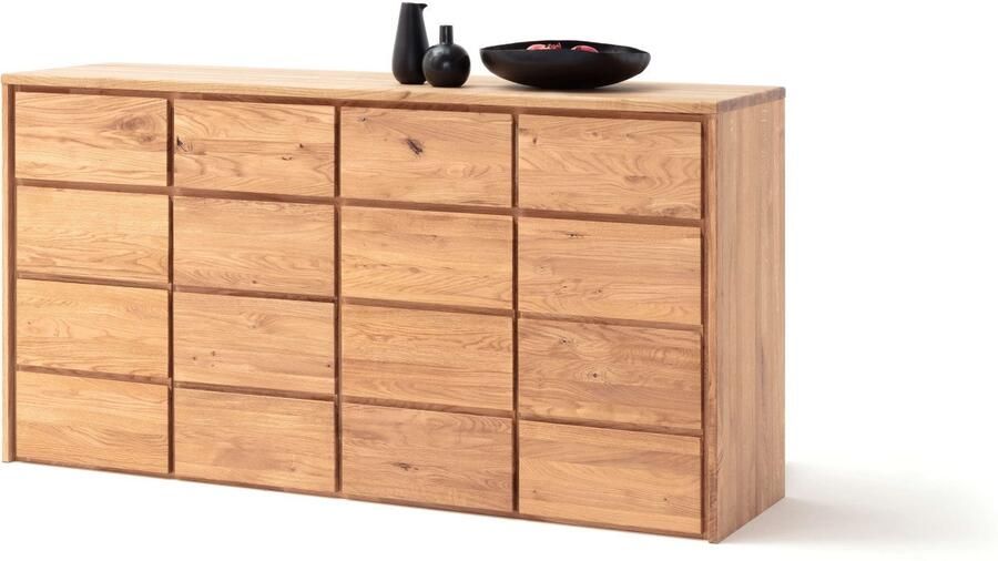 Home affaire Kast Zetra ladekast 4x lade 4x deur met soft-close functie Kant-en-klaar gemonteerd massief eiken breedte 172 cm - Foto 5