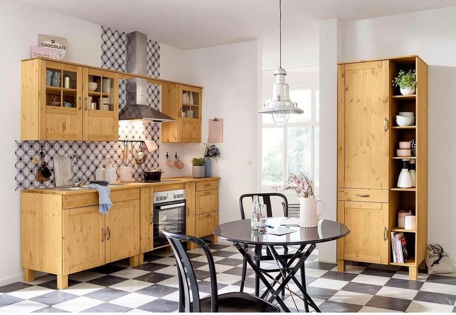 Home affaire Keukenblok Alby Breedte 325 cm van massief grenenhout zonder E-apparaten - Foto 5