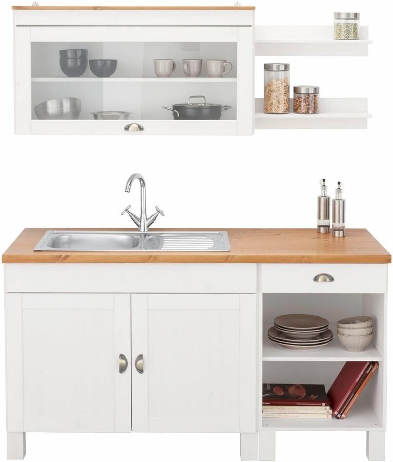 Home affaire Keukenblok Oslo Breedte 150 cm werkblad 35 mm dik zonder elektrische apparaten - Foto 4