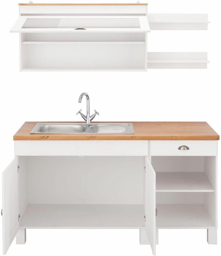 Home affaire Keukenblok Oslo Breedte 150 cm werkblad 35 mm dik zonder elektrische apparaten - Foto 3