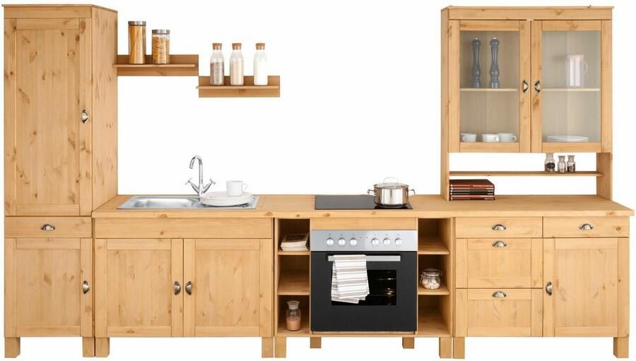 Home affaire Keukenblok Oslo Breedte 350 cm werkblad 35 mm dik zonder elektrische apparaten - Foto 10