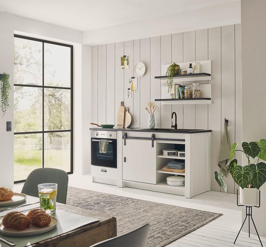 Home affaire Keukenblok Sherwood Breedte 196 cm met kookplaatombouw zonder elektrische apparaten - Foto 5