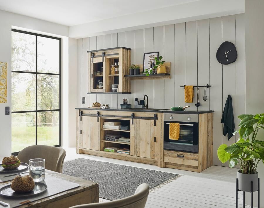 Home affaire Keukenblok Sherwood Breedte 264 cm met kookplaatombouw zonder elektrische apparaten - Foto 8