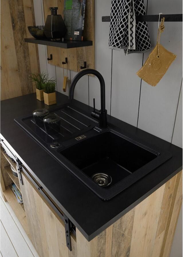 Home affaire Keukenblok Sherwood Breedte 264 cm met kookplaatombouw zonder elektrische apparaten - Foto 5