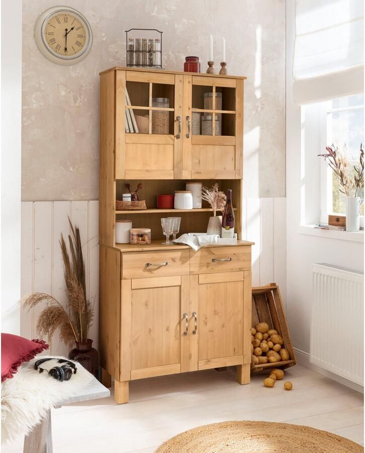 Home affaire Keukenbuffet Alby Breedte 85 cm 2 glasdeuren - Foto 2