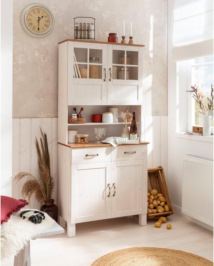 Home affaire Keukenbuffet Alby Breedte 85 cm 2 glasdeuren - Foto 2