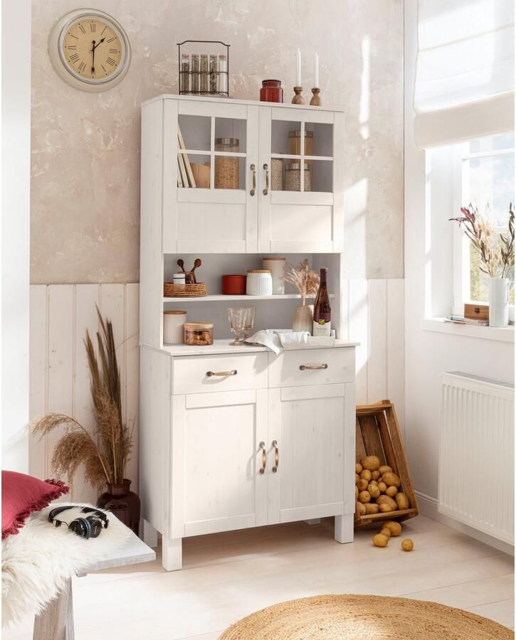 Home affaire Keukenbuffet Alby Breedte 85 cm 2 glasdeuren - Foto 2