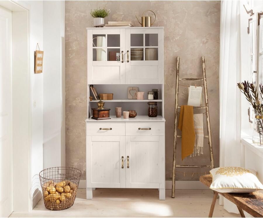 Home affaire Keukenbuffet Alby Breedte 85 cm 2 glasdeuren - Foto 2