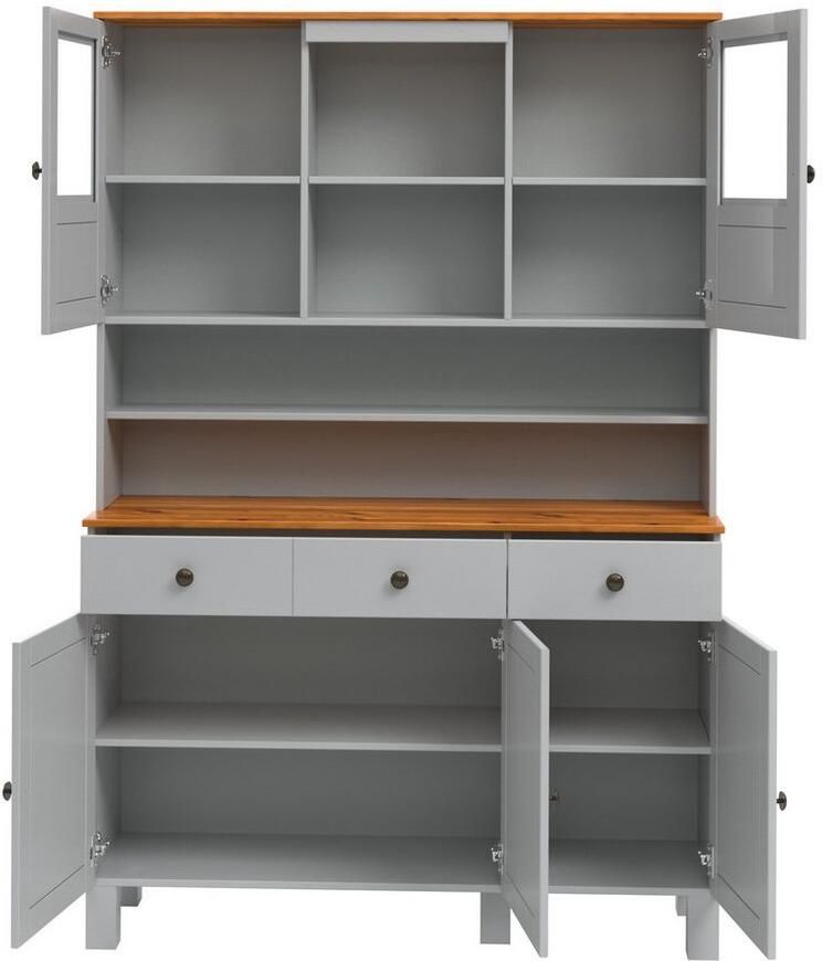 Home affaire Keukenbuffet Alby2 Met metalen grepen breedte 125 cm - Foto 2