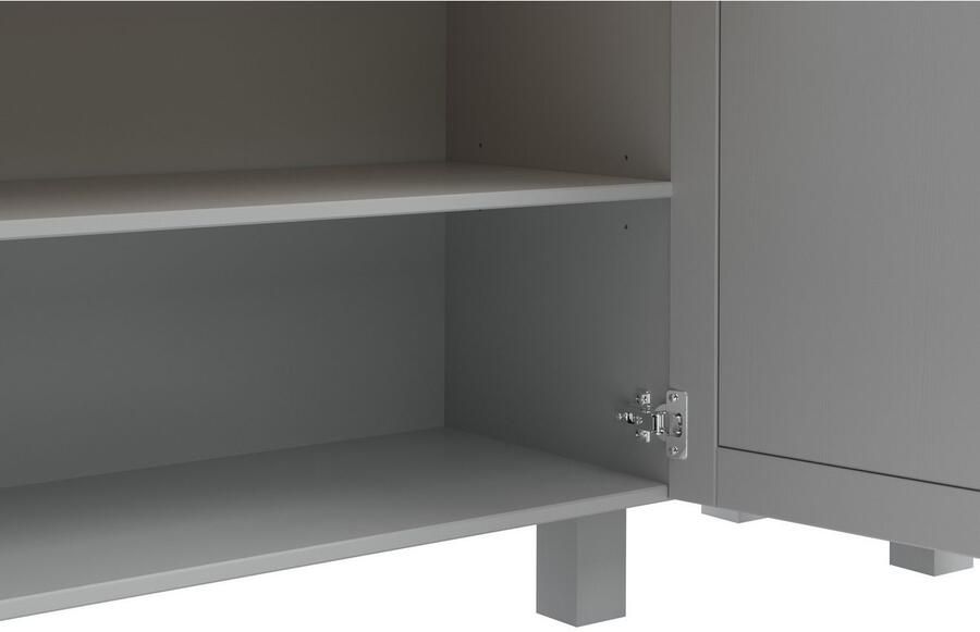 Home affaire Keukenbuffet Alby2 Met metalen grepen breedte 125 cm - Foto 6