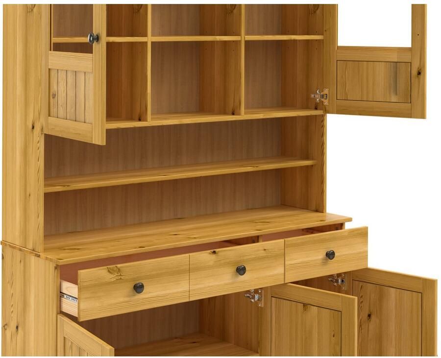 Home affaire Keukenbuffet Alby2 Met metalen grepen breedte 125 cm