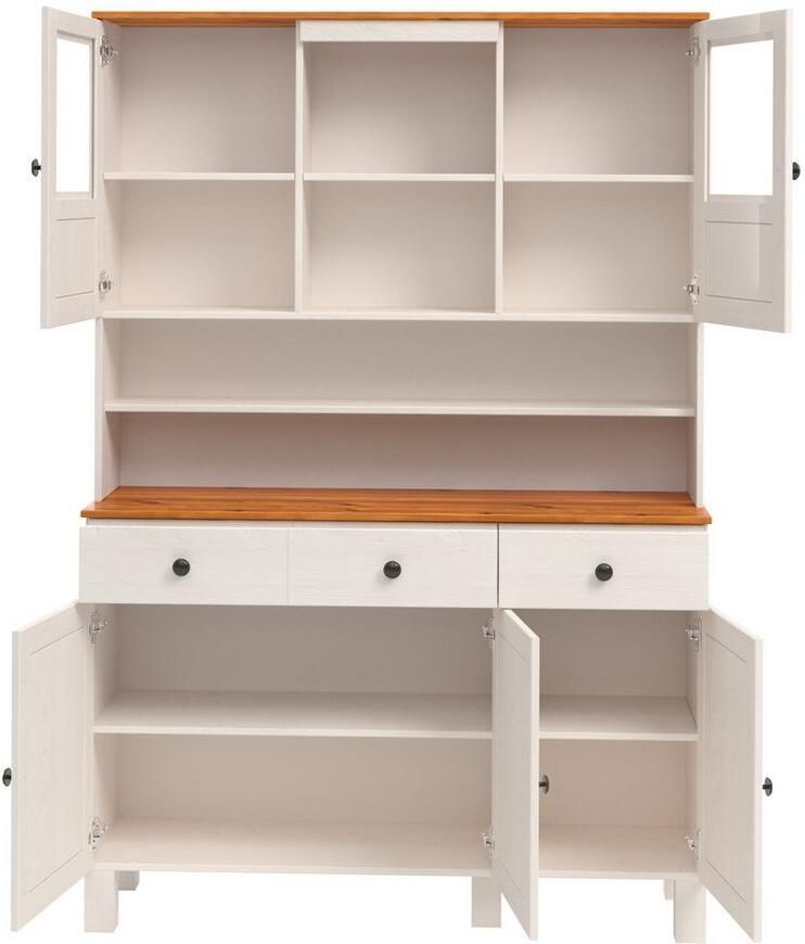 Home affaire Keukenbuffet Alby2 Met metalen grepen breedte 125 cm - Foto 2