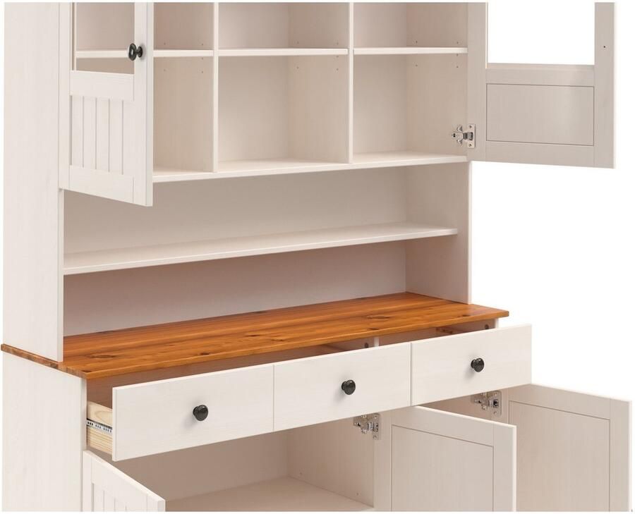 Home affaire Keukenbuffet Alby2 Met metalen grepen breedte 125 cm