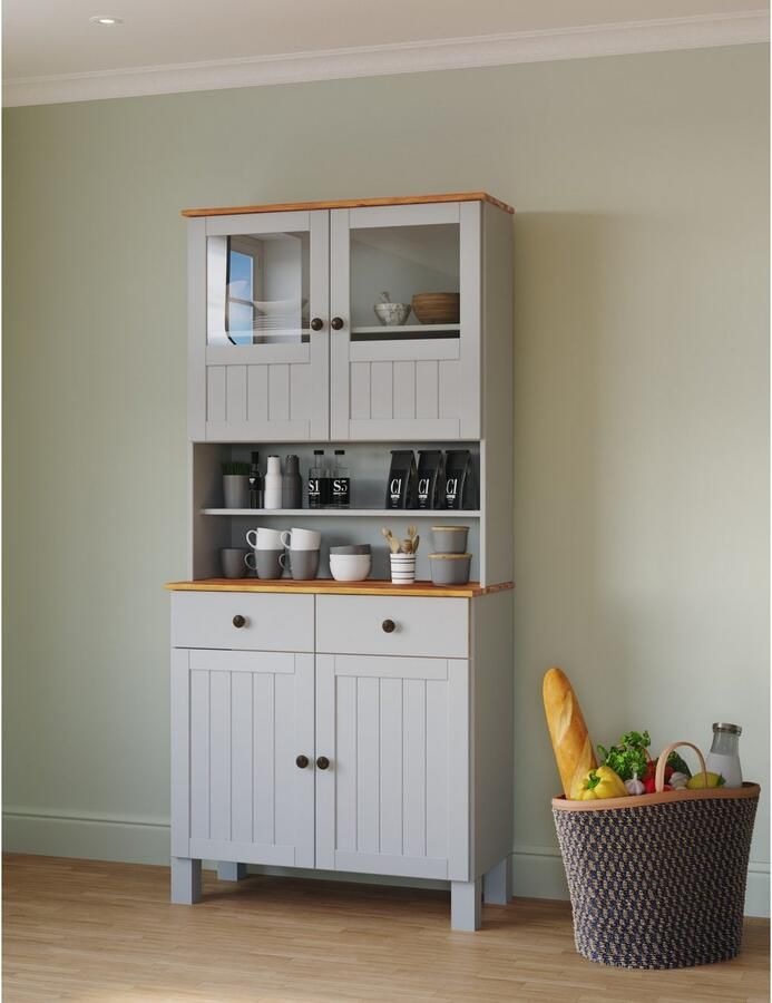 Home affaire Keukenbuffet Alby2 Met metalen grepen breedte 85 cm - Foto 2