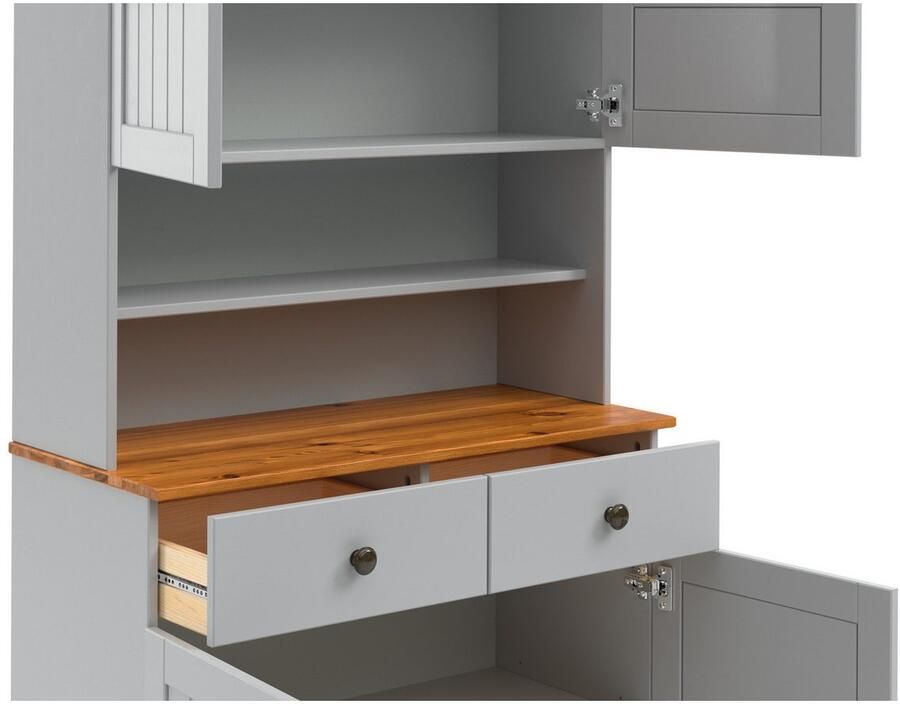 Home affaire Keukenbuffet Alby2 Met metalen grepen breedte 85 cm