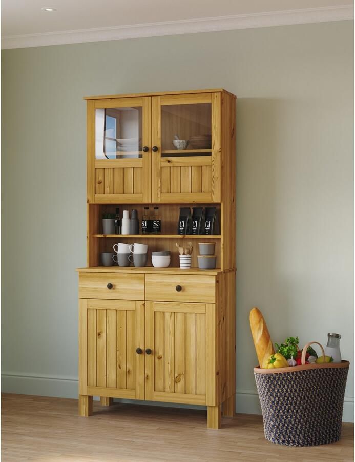 Home affaire Keukenbuffet Alby2 Met metalen grepen breedte 85 cm - Foto 2