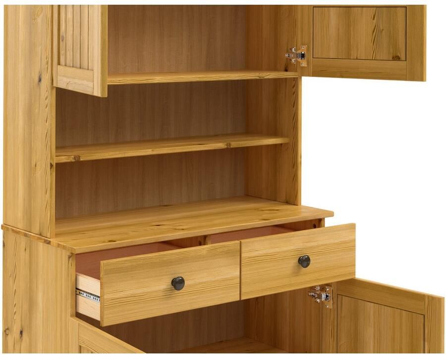 Home affaire Keukenbuffet Alby2 Met metalen grepen breedte 85 cm