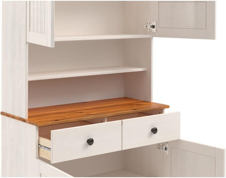 Home affaire Keukenbuffet Alby2 Met metalen grepen breedte 85 cm