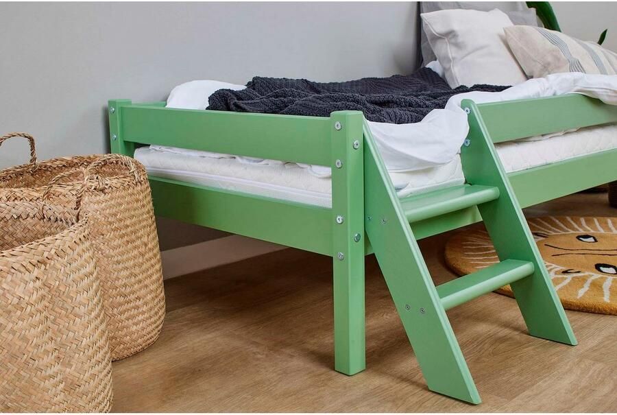 Home affaire Kinderbed ECO One Kinderbed met valbeveiliging en ladder keuze uit 3 kleuren en matrassen - Foto 3