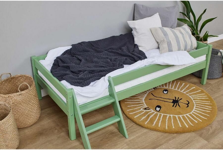 Home affaire Kinderbed ECO One Kinderbed met valbeveiliging en ladder keuze uit 3 kleuren en matrassen - Foto 2