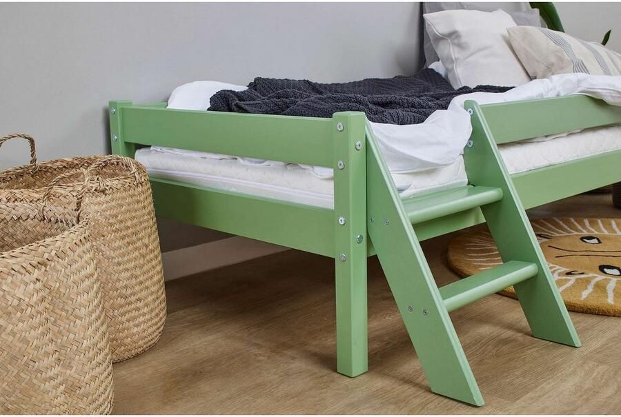 Home affaire Kinderbed ECO One Kinderbed met valbeveiliging en ladder keuze uit 3 kleuren en matrassen - Foto 3