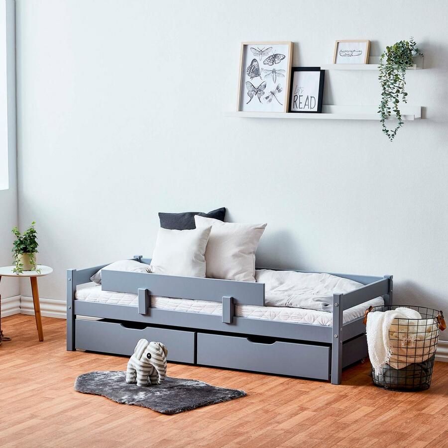 Home affaire Kinderbed ECO One Kinderbed met valbeveiliging met 2 laden