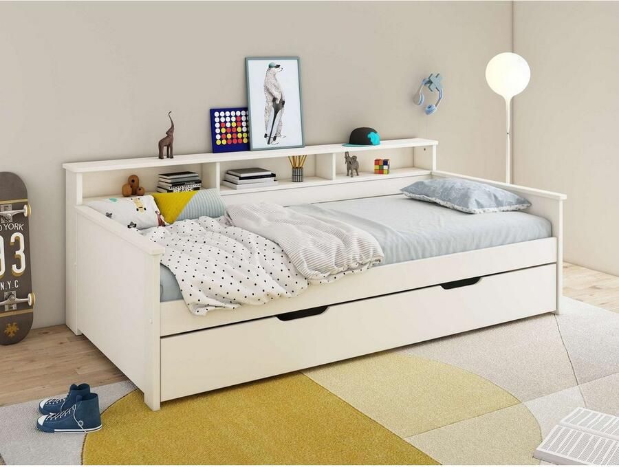 Home affaire Kinderbed KERO daybed bed met opbergruimte ruimtebesparend opbergruimte 90 x 200 cm