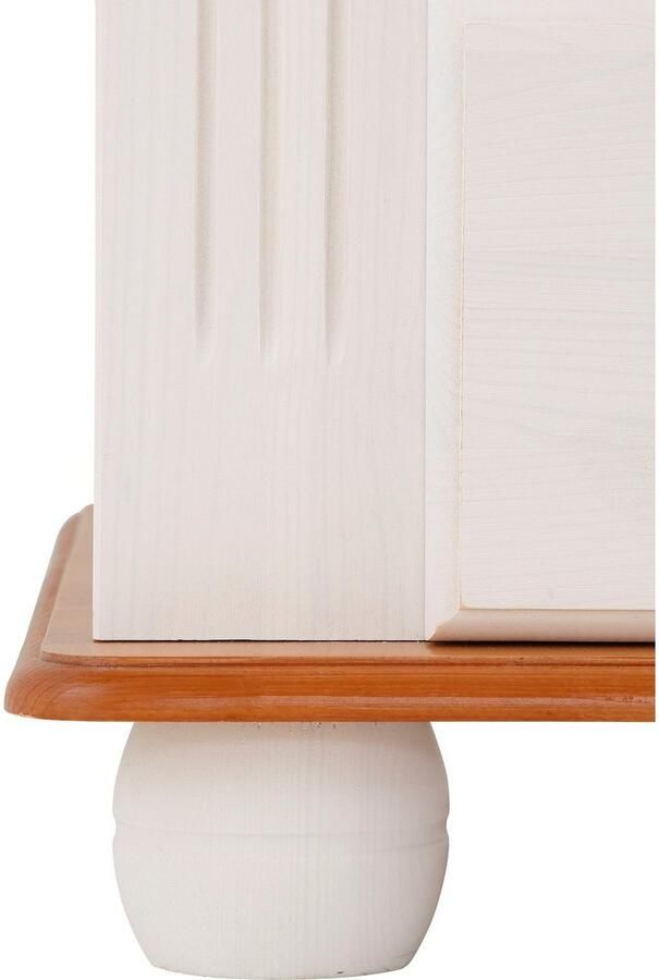 Home affaire Kledingkast ADELE met spiegel breedte 63 cm met 2 lades van massief dennenhout fsc - Foto 4