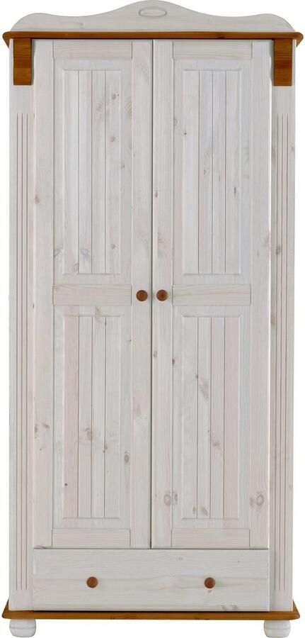 Home affaire Kledingkast ADELE van massief grenen spiegel bij de 4-en 5-deurskast indeling - Foto 7