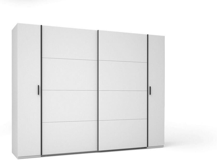 Home affaire Kledingkast Antioch met 10 planken en 2 kledingstangen zwarte handgrepen - Foto 3