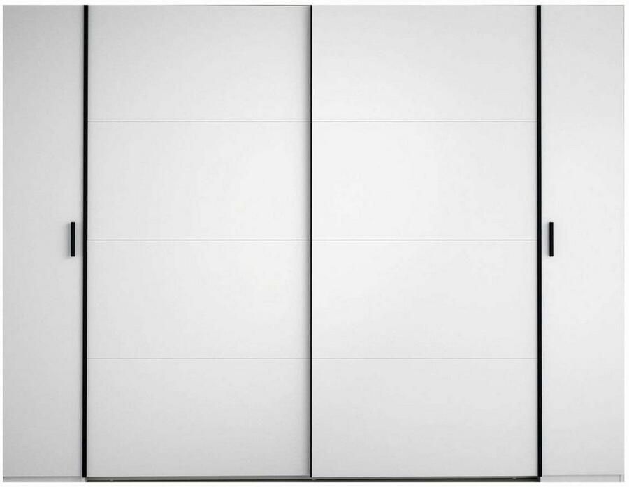 Home affaire Kledingkast Antioch met 10 planken en 2 kledingstangen zwarte handgrepen - Foto 2