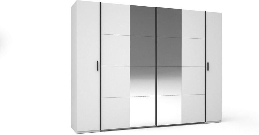 Home affaire Kledingkast Antioch met 10 planken en 2 kledingstangen zwarte handgrepen - Foto 6