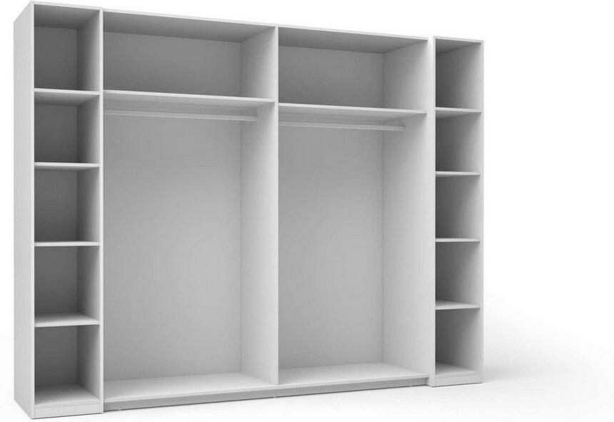 Home affaire Kledingkast Antioch met 10 planken en 2 kledingstangen zwarte handgrepen - Foto 4