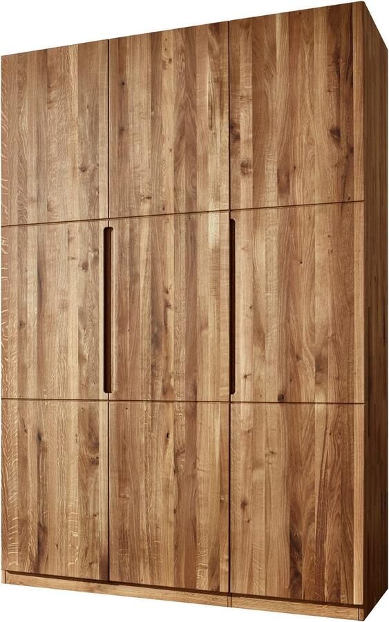 Home affaire Kledingkast Azelie van wilde eik Massief houten kledingkast in 50 cm raster planbaar - Foto 7