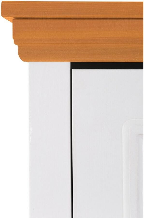 Home affaire Kledingkast Basilico van massieve dennen fsc breedte 67 cm met kledingstang - Foto 3